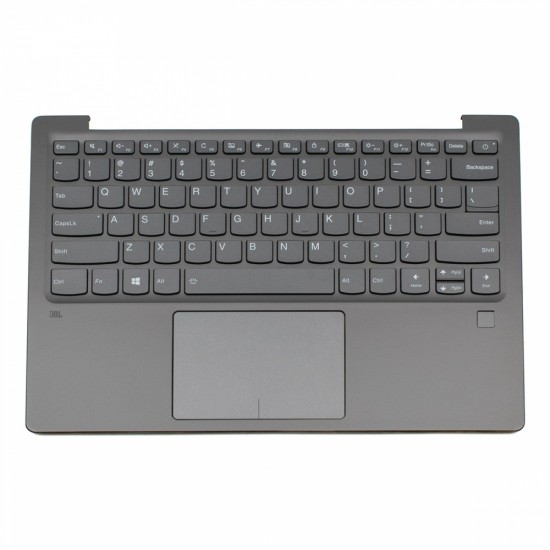 Πληκτρολόγιο Lenovo Ideapad 720S-13IKB With Backlit (Palmrest+ keyboard + touchpad + fingerprint ) Gray US - 5CB0P19030 AM149000730