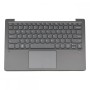 Πληκτρολόγιο Lenovo Ideapad 720S-13IKB With Backlit (Palmrest+ keyboard + touchpad + fingerprint ) Gray US - 5CB0P19030 AM149000730