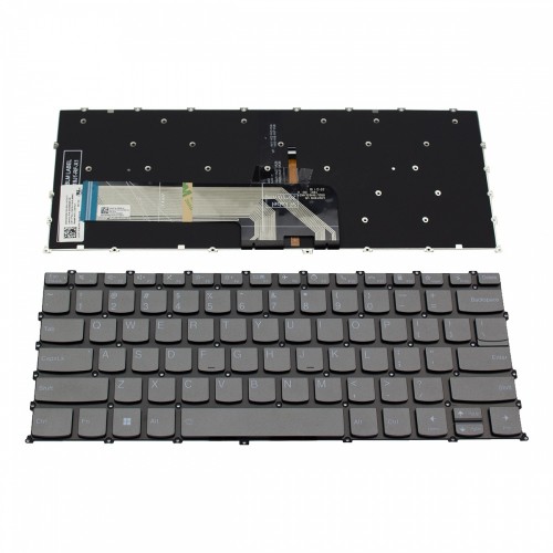 Πληκτρολόγιο Lenovo Thinkbook 14S G2 ITL V14 G2 ITL Yoga Slim 7 PRO-14ACH5 Gray Without Frame with Backlit US (--Small Enter) - SN20Z38348 PK1312S1A10 LCM19J1