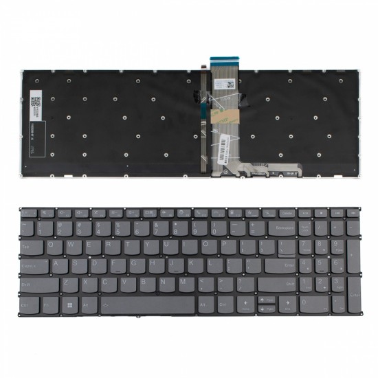Πληκτρολόγιο Lenovo Ideapad 3 15ITL6 Thinkbook 15 G2 15 G3 15P G2 V15 G2 IdeaPad 1 15ALC7 15AMN7 15IAU7 15IGL7 15IRU7 1-15ADA7 15IJL7  Gray Without Frame with Backlit US (--Small Enter) - PK131K73E26 SN21B40763