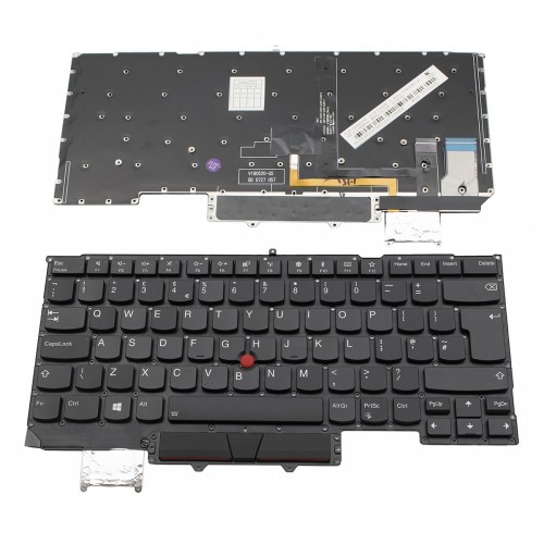 Πληκτρολόγιο Lenovo Thinkpad X1 CARBON 5th Gen Black Without Frame UK (BIG ENTER) Backlit With Pointing Stick - SN20M08031 01ER623