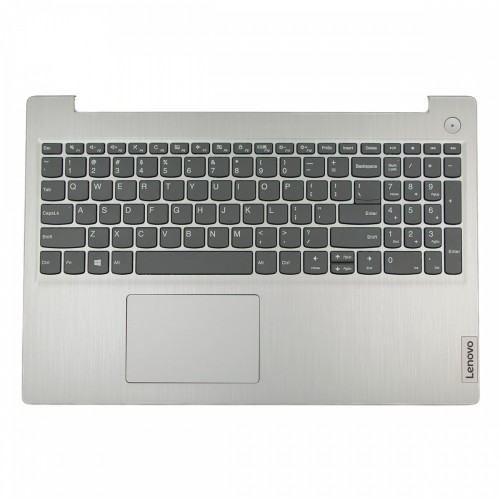 Πληκτρολόγιο Lenovo IdeaPad 3-15IML05 3-15IIL05 (Palmrest with keyboard) Silver With touchpad US (--Small Enter) - SN20N0459116 AP1JV000630