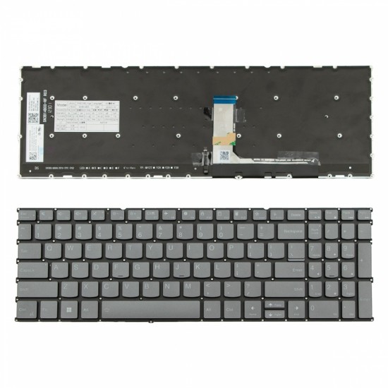 Πληκτρολόγιο Lenovo Yoga pro 9 16 Pro 9 16IRP8 16s IRP8 Gray Backlit Without Frame, Backlit Board US (--Small Enter) - SN21K43919