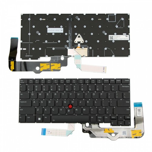 Πληκτρολόγιο Lenovo Thinkpad ThinkPad T14s Gen 3 21BR 21BS Black Without Frame US (SMALL ENTER) Backlit With Pointing Stick - SN21D68484 PK132AS2B00