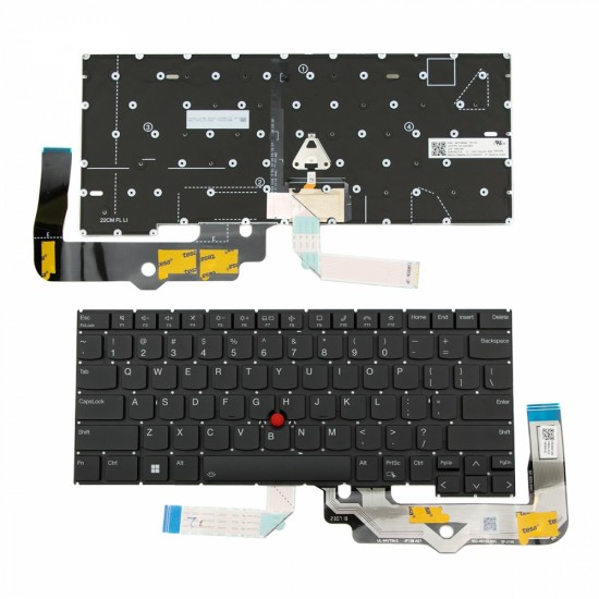 Πληκτρολόγιο Lenovo Thinkpad ThinkPad T14s Gen 3 21BR 21BS Black Without Frame US (SMALL ENTER) Backlit With Pointing Stick - SN21D68484 PK132AS2B00
