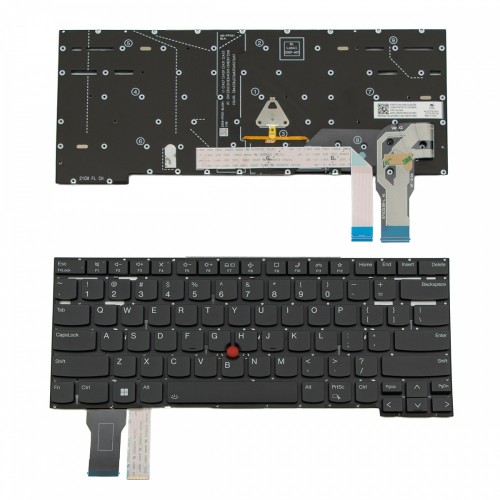 Πληκτρολόγιο Lenovo Thinkpad ThinkPad T14s Gen 2 Black Without Frame US (SMALL ENTER) Backlit With Pointing Stick - SN21A22110 PK131VP2B00