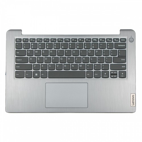 Πληκτρολόγιο Lenovo IdeaPad 3 14ABA07 (Palmrest with keyboard) Silver With touchpad US (--Small Enter) - 5CB1H72704