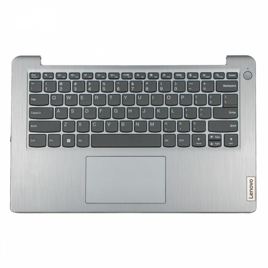 Πληκτρολόγιο Lenovo IdeaPad 3 14ABA07 (Palmrest with keyboard) Silver With touchpad US (--Small Enter) - 5CB1H72704