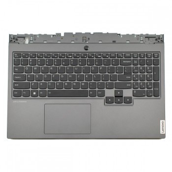 Πληκτρολόγιο Lenovo Legion 5-15IMH05H (Palmrest with keyboard) Dark Gray With touchpad US (--Small Enter) RGB Backlit -  5CB0Z26894