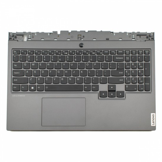 Πληκτρολόγιο Lenovo Legion 5-15IMH05H (Palmrest with keyboard) Dark Gray With touchpad US (--Small Enter) RGB Backlit -  5CB0Z26894