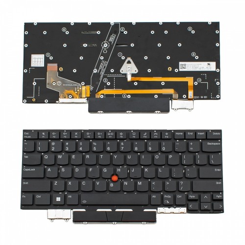 Πληκτρολόγιο Lenovo Thinkpad X1 CARBON 10th Gen 2022 Black Without Frame US (SMALL ENTER) Backlit With Pointing Stick - SN21D05712