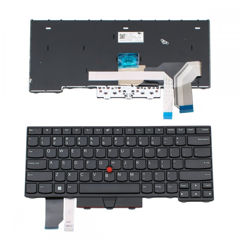 Πληκτρολόγιο Lenovo Thinkpad ThinkPad L14 GEN 2 (type 20X5, 20X6 20X1 20X2) Black With Frame US (SMALL ENTER) With Pointing Stick - SN20W67472 5N20W67688 PK131H42A00
