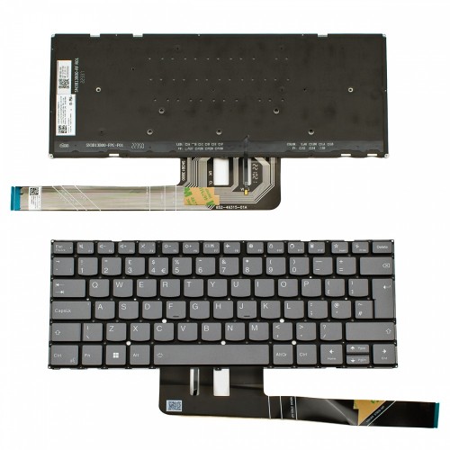 Πληκτρολόγιο Lenovo Slim Pro 7 14APH8 Gray Without Frame UK (--BIG ENTER) - SN21K43972