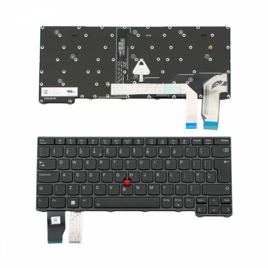 Πληκτρολόγιο Lenovo Thinkpad ThinkPad X13 Gen 3 21BN 21BQ 21CM 21CN Black With Frame UK (BIG ENTER) Backlit With Pointing Stick - 5N21A21906 PK131VU3B11