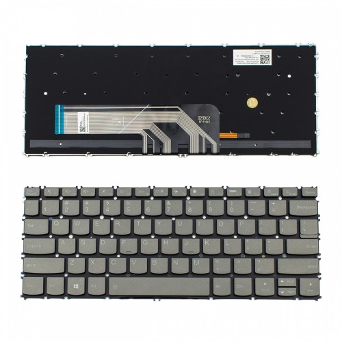 Πληκτρολόγιο Lenovo ThinkBook 13s G2 ARE 13s G2 ITL 13s G3 ACN Backlit Gray Without Frame US (SMALL ENTER) - SN20M62327