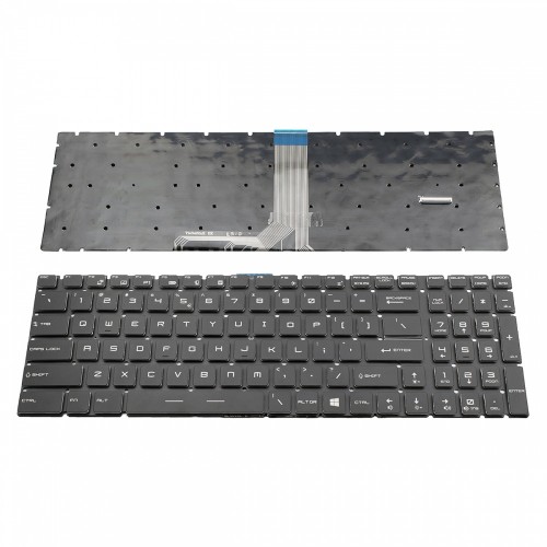 Πληκτρολόγιο MSI GE63 GE73 GE63VR GE73VR with Colorful Backlight Black Without Frame US (--Small Enter) -  9Z.NEKBN.B1D V143422JK1