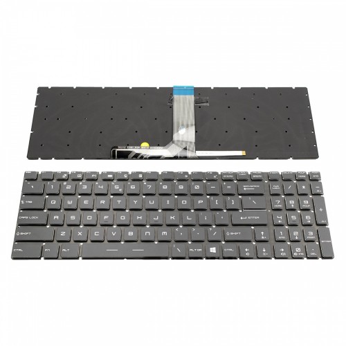 Πληκτρολόγιο MSI GP73 Leopard 8RE MS-17C5 17E2 GE75 GP75 9SD GS73VR RGB Backlight Black Without Frame US (--Small Enter) 