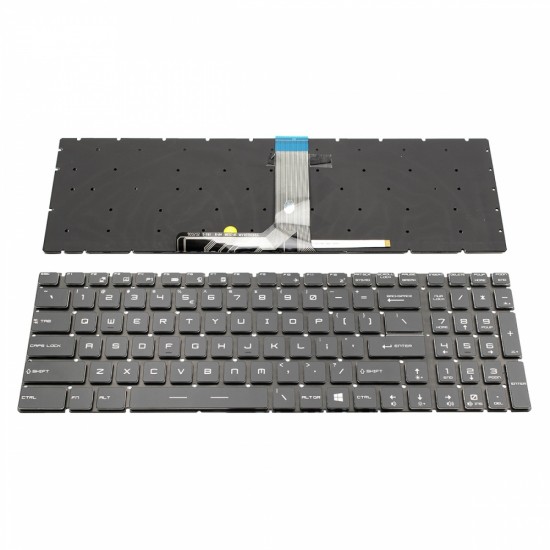 Πληκτρολόγιο MSI GP73 Leopard 8RE MS-17C5 17E2 GE75 GP75 9SD GS73VR RGB Backlight Black Without Frame US (--Small Enter) 