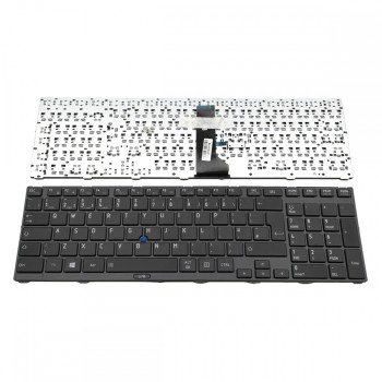 Πληκτρολόγιο Toshiba Tecra R850 R950 Black Frame Black UK With Pointing Stick - P000569390 G83C000D82UE