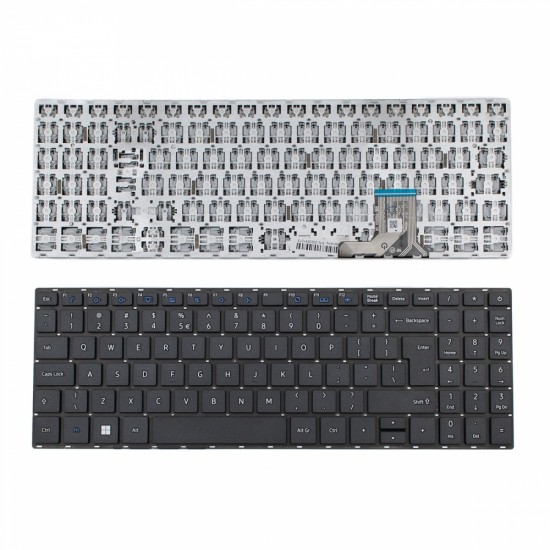 Πληκτρολόγιο Toshiba Dynabook Satellite Pro C50-H-100 C50-H-101 C50-H-102 C50-H-103 C50-H-104 C50-H-105 C50-H-106 C50-H-108 C50-H-109 without Frame Black UI - DOK-V6505H