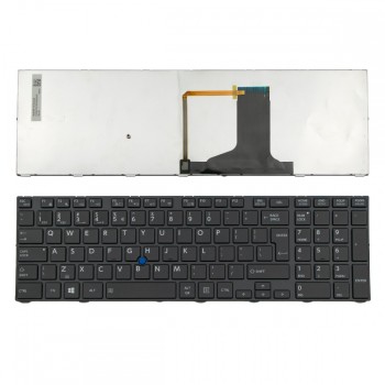 Πληκτρολόγιο Toshiba Tecra W50-A W50-A-102 W50-A-115 W50-A-10J A50-A with Frame with poinstick Black Backlit UI - MP-13F76U4J356 G83C000DQ3UE