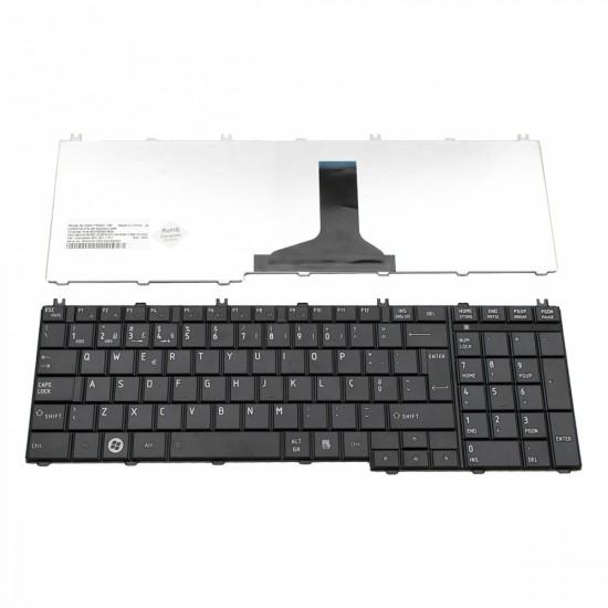 Πληκτρολόγιο Toshiba Satellite C650 C655 C660 C670 C675 L650 L655 L670 L675 Series PO  Black MATT - 9Z.N4WSV.02M, 6037B0047824