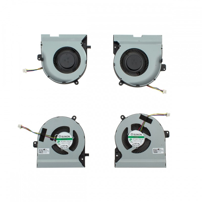 CPU FAN (CPU + GPU) ASUS FX502VE FX502VD ROG GL502VM 4pin 5V 0.5A - 13NB0BJ0T06011 13NB0BJ0T05011