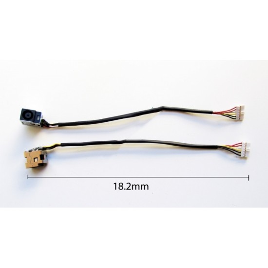 Βύσμα Τροφοδοσίας DC Power Jack PJ153 HP DV6 Series With Cable 6 pins