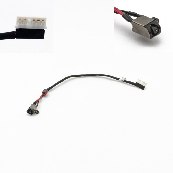 Βύσμα Τροφοδοσίας DC Power Jack PJ935 Dell Inspiron 15 5000 15-5565 15-5567 17-5767 With cable - R6RKM DC30100YN00