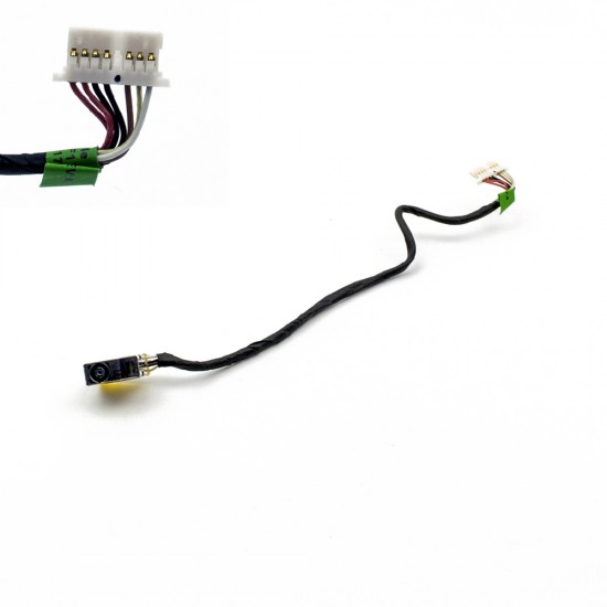 Βύσμα Τροφοδοσίας DC Power Jack PJ969 4.5x3.0x0.7mm for Blue Tip HP 250 G6 HP 255 G6 15-AB 15-BS with cable 799749-F17 806746-001 (18.5 cm) (8 pin connector)