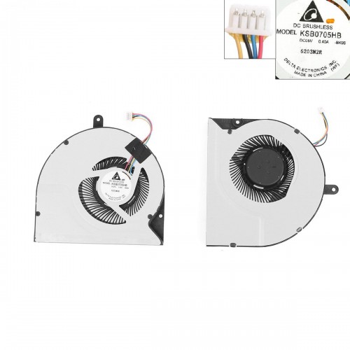 Ανεμιστηράκι Laptop CPU FAN ASUS N56 N56DP N56VW N56VM N56VZ N56DY - KSB0705HB Ανεμιστηράκι Laptop CPU FAN ASUS N56 N56DP N56VW N56VM N56VZ N56DY - KSB0705HB