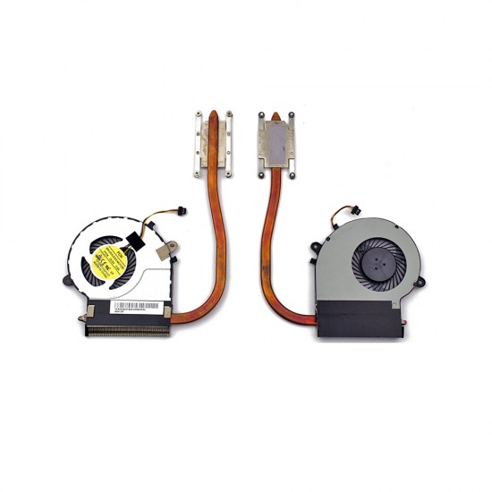 Ανεμιστηράκι Laptop CPU FAN + HEATSINK Toshiba Satellite L55T-B (integrated video) TYPE 2 3pin 5V 0.5A - A000291240 DFS541105FC0T