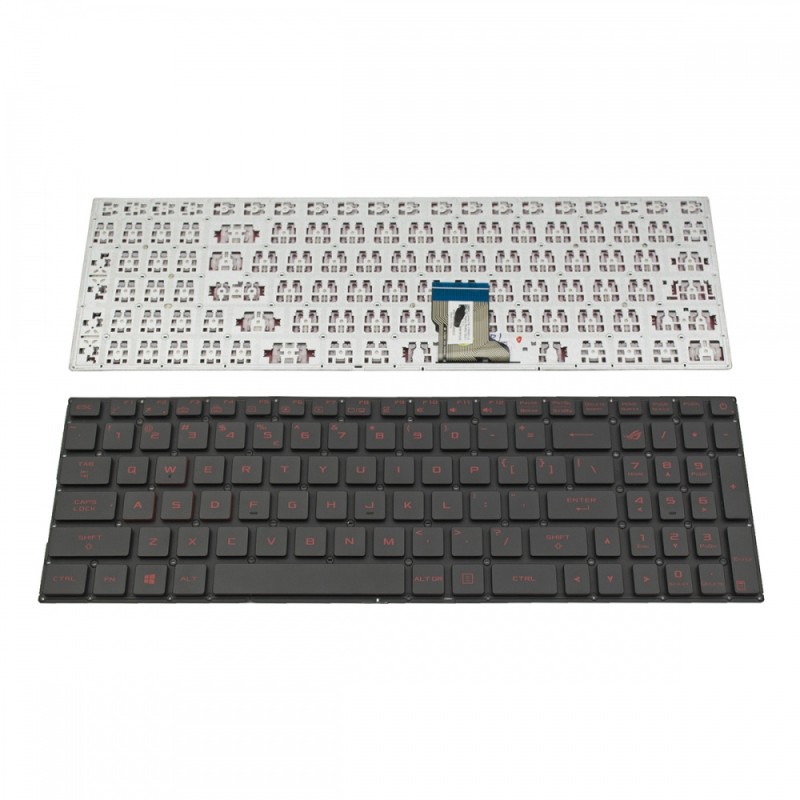 Πληκτρολόγιο Laptop keyboard για ASUS GL702 GL702V GL702VT GL702VS GL702VM Black Without Frame US (Small Enter) - 0KN0-TD5US11 0KNB0-6615US00 V15626ES1