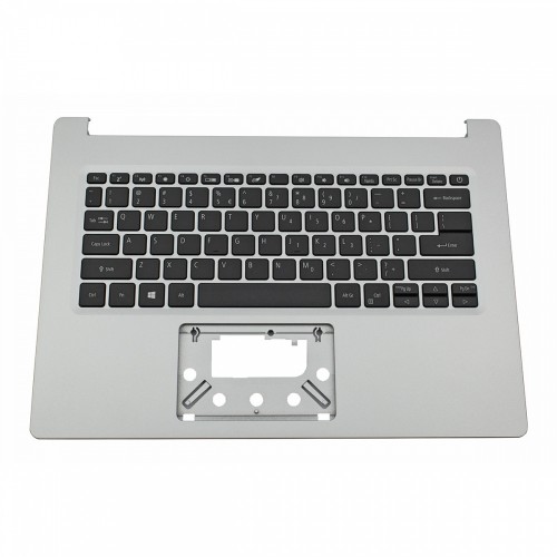 Πληκτρολόγιο Laptop keyboard για Acer Aspire A314-22 A314-22G Silver Frame Black Without TouchPad US (Palmrest with keyboard) - 6B.HVWN7.030