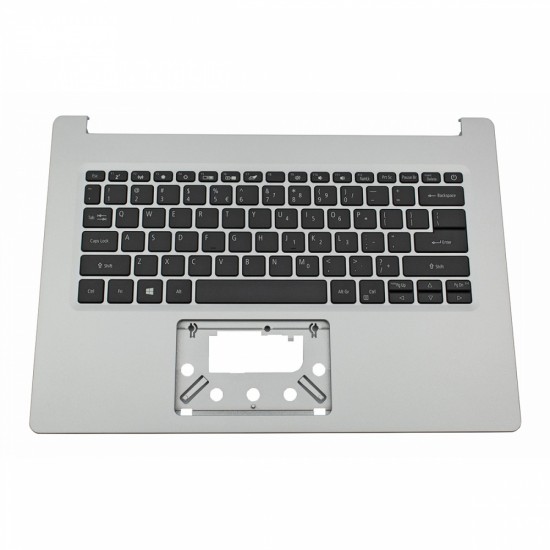 Πληκτρολόγιο Laptop keyboard για Acer Aspire A314-22 A314-22G Silver Frame Black Without TouchPad US (Palmrest with keyboard) - 6B.HVWN7.030