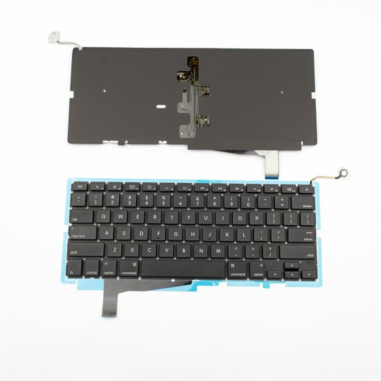 Πληκτρολόγιο Laptop keyboard για Apple Macbook Pro A1286 With Backlit Board Black US (Version 2) (Small ENTER)
