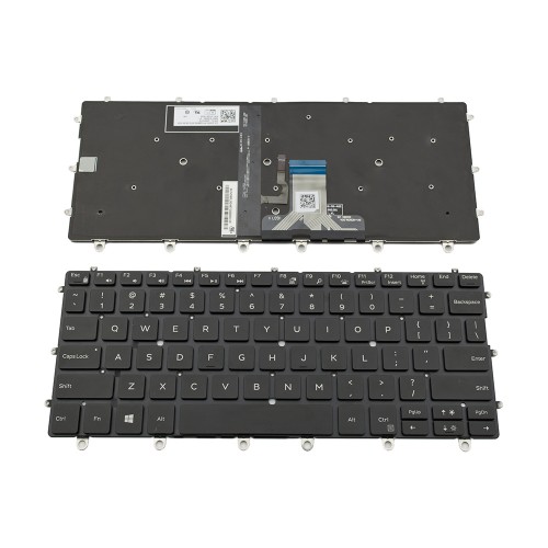 Πληκτρολόγιο Laptop keyboard για Dell XPS 13 9365  Black Without Frame US (Small Enter) - WPCF9 PK131QS1A00