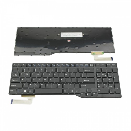 Πληκτρολόγιο Laptop keyboard για Fujitsu Lifebook A544 AH544 AH564 Black Frame Black US - CP651297-01