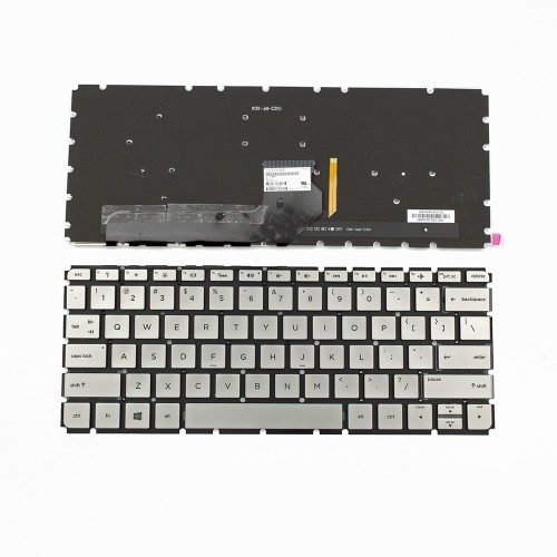 Πληκτρολόγιο Laptop keyboard για HP ENVY13-d010nr 13-D061SA 13-d007tu SILVER Without FRAME Backlit US (Small ENTER) - PK131D92A00 V153502AS1