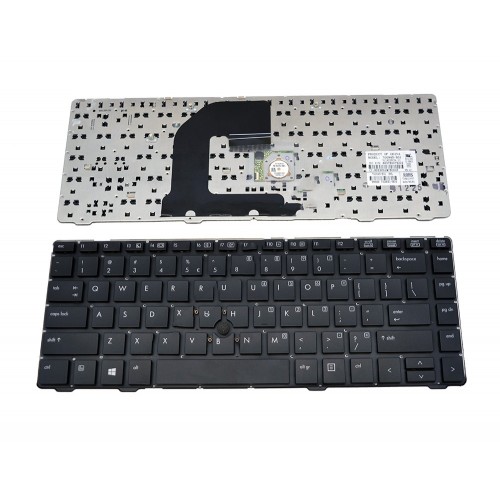 Πληκτρολόγιο Laptop keyboard για HP EliteBook 8460p Black WITHOUT FRAME US (SMALL ENTER) With Point Stick - V119026CS4 702651-B31 702649-B31