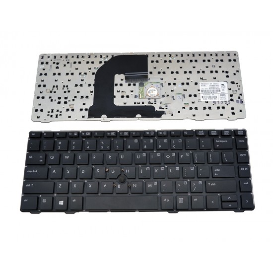 Πληκτρολόγιο Laptop keyboard για HP EliteBook 8460p Black WITHOUT FRAME US (SMALL ENTER) With Point Stick - V119026CS4 702651-B31 702649-B31