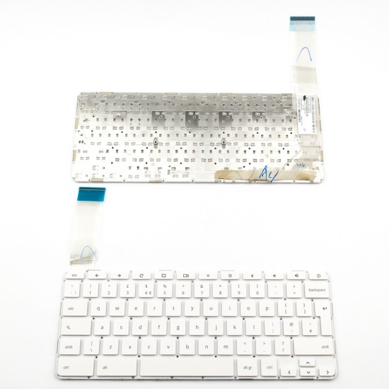 Πληκτρολόγιο Laptop keyboard για HP Pavilion Chromebook 14-Q 14-X WHITE Without FRAME UK (BIG ENTER) - 743681-031