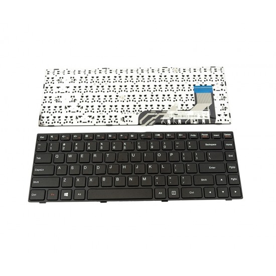 Πληκτρολόγιο Laptop keyboard για Lenovo Ideapad 100-14 100-14IBY BLACK FRAME BLACK US - 9Z.NCMSN.001 NSK-BS0SN PK131EQ2A00 PK161130A00 LCM15B6