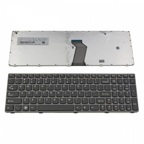 Πληκτρολόγιο Laptop keyboard για Lenovo Ideapad Z560 Z560A Z565A G570 G575 GRAY FRAME BLACK US - 25-010793 V-117020AS1-US 2560-US