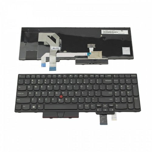 Πληκτρολόγιο Laptop keyboard για Lenovo ThinkPad T570 T580 P51S P52S Black Frame Black With Pointing Stick US - 01ER500 SN20M07847