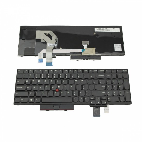 Πληκτρολόγιο Laptop keyboard για Lenovo ThinkPad T570 T580 P51S P52S Black Frame Black With Pointing Stick US - 01ER500 SN20M07847