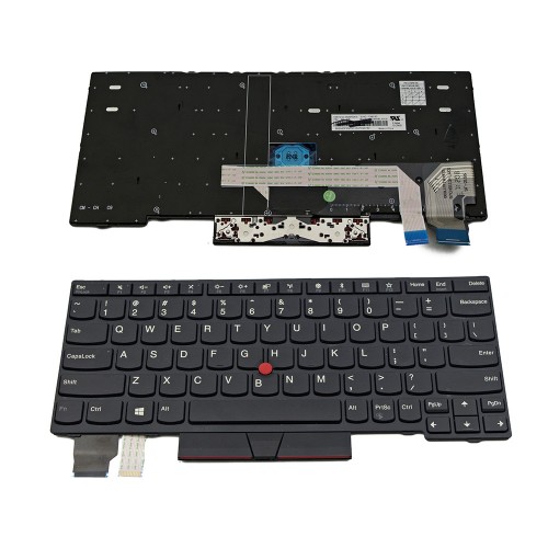 Πληκτρολόγιο Laptop keyboard για Lenovo ThinkPad X280 Black Frame Black With Pointing Stick US - 01YP069 01YP229 SN20P33470 PK1316P4100