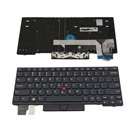 Πληκτρολόγιο Laptop keyboard για Lenovo ThinkPad X280 Black Frame Black With Pointing Stick US - 01YP069 01YP229 SN20P33470 PK1316P4100