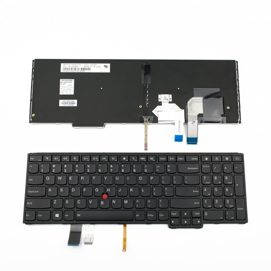Πληκτρολόγιο Laptop keyboard για Lenovo ThinkPad YOGA 15 BLACK FRAME BLACK US Backlit With Pointing Stick - SN20E75338 00HN265