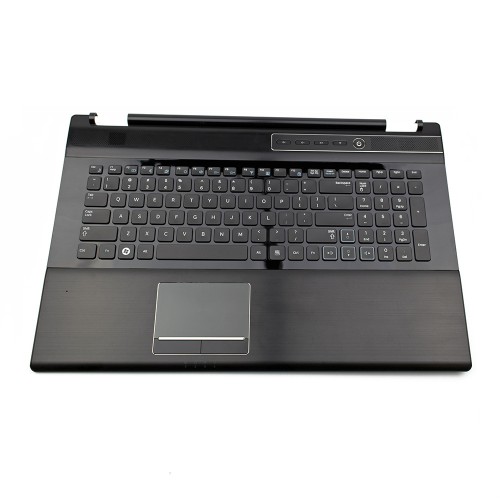Πληκτρολόγιο Laptop keyboard για Samsung RF712 Top Cover with US Black (Keyboard BLACK Frame + Palmrest + Touchpad Button Board + Power Button + Speakers)